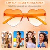 Fiada 2 Pairs of Heart Sunglasses Heart-Shaped Glasses Funny Party