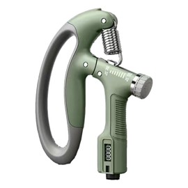 Grip Strength Trainer Adjustable Resistance Hand Gripper Ergonomic Anti Slip Hand Grip Exerciser Strengthener Green