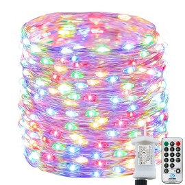 Fairy Lights Plug in, 22M 220LED Christmas String Lights Mains Powerd, 8 Modes Waterproof Indoor Lights with Remote & Timer for Bedroom, Home, Garden(Multi-Colored)