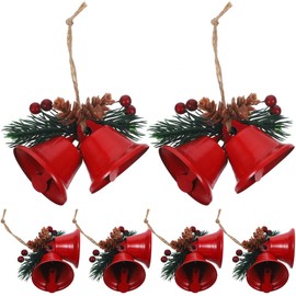 LEDMOMO Bell, Christmas Bell, Mini Bell, Christmas Bell Ornament, Set of 6, Craft Bell, Jingle Bell, Cute, DIY Bell, Christmas Bell, Decorative, Christmas Tree, Ornaments
