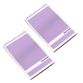 Duxesuk Steno Pads – 6x9 Inches 80 Sheets Steno Notebooks for Writing Notes in School, University, College & Office (2PCS Purple)