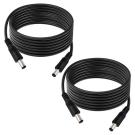 IMIYORE DC5.5x2.1mm 12V Male to Male Cable 18AWG Male to Male Extension Cable 12V Emergency Power 5521 Connector(16.4ft-2pcs)