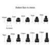 Hailege 200pcs Tact Switch Kit 6 * 6mm Tactile Push