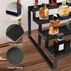 Wood Cologne Organizer for Men,12 Inch 4 Tier Cologne Stand