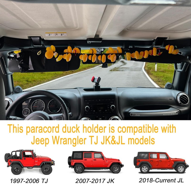 Duck Mount Holder for Jeep,Paracord Duck Holder Compatible with Jeep