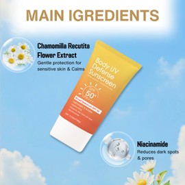 Korean Sunscreen - Face Cream with SPF50, SPF Face Moisturiser & Taning-UV Essence For Fa-ce & Body, Water & Sweat Resistant, Moisturizing & Non Greasy-Strong UV Protection Anytime for All Skin Types