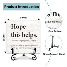 Accounting Office Decor Office Desk Decor, Gift for Coworkers Women, Desk Decorations for Home Office Desk Decor Shelf Decor, Wooden Plaque With Stand-TJ06