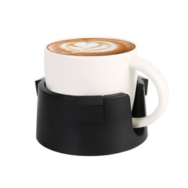 Namvo Anti-Spill Cup Holder, Adjustable Inner Diameter Drink Coaster with Sticker, Drink Holder for Home Office Outdoors (Black)