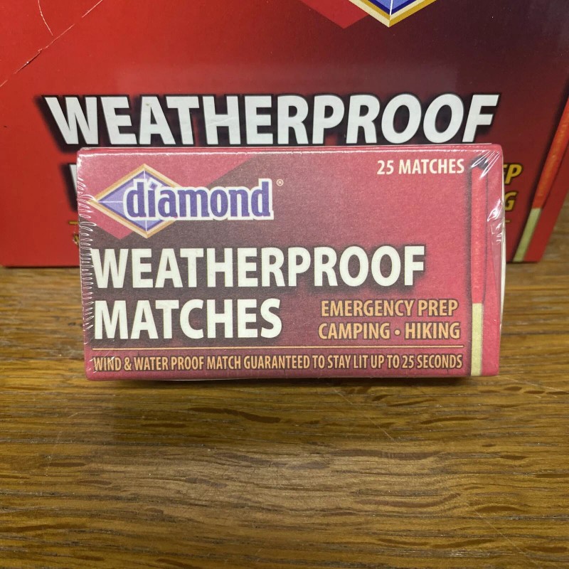 Diamond WEATHERPROOF MATCHES. Wind and Waterproof for Camping, Hiking and