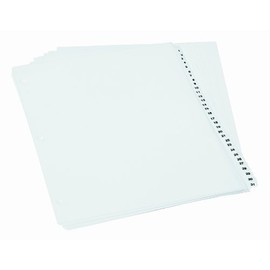 Oxford Binder Dividers Plastic Preprinted, Numbers 1-31, Letter, White