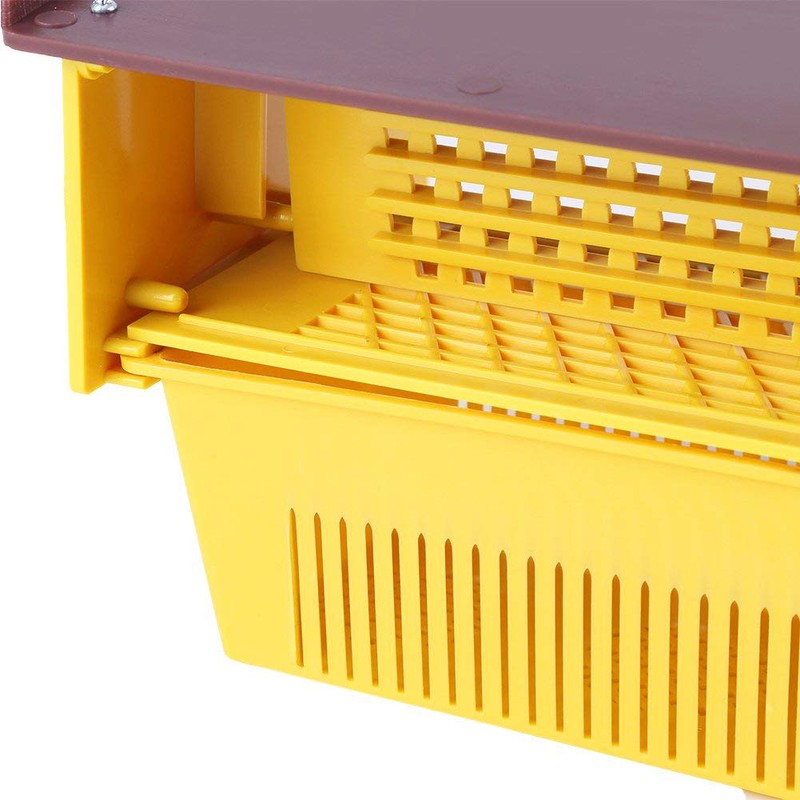HunterBee Pollen Trap 10 Frame Plastic Front-Mount/Removable Ventilated Collect Pollen/Beekeeping