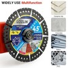 LOZLIN 3PCS 4.5" Multi-Material Cutting Blades - Dry Cut Metal,