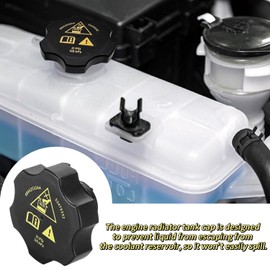 Car Coolant Bottle Reservoir Cap Fit for Chrysler Dodge Jeep Ram EcoDiesel - 2014-2021 Cherokee Ram 1500 | 2017-2021 Pacifica Compass | 2016-2021 Durango Grand Cherokee 68442532AA