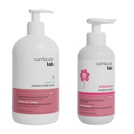 Kit mamá e hija Higiene íntima diaria/Gel Íntimo Mujer pH 4.1 + Gel Íntimo Niñas/Adolescentes Cumlaude Lab./ Hipoalergénico, Efecto Antipicazón, Calma