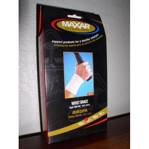 MAXAR NEW! - MAXAR Elastic Wrist Brace MEDIUM (56% Wool/44%