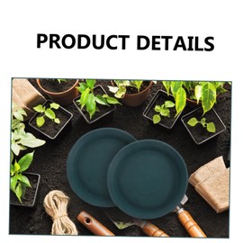 Gatuida 5pcs Thickened Flowerpot Bases Trays for Plants Durable Flowerpot Water Plates with Slip Bottom Prevent Soil Leakage and Floor Damage