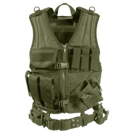 Rothco Tactical Cross Draw Vest, Olive Drab