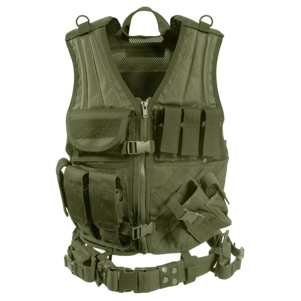 Rothco Tactical Cross Draw Vest, Olive Drab