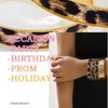 Dmaiy Gold Bracelets for Women Vintage Leopard Print Bracelet Layered
