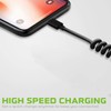 Hi-Power 15W Coiled Charger (2Pack) Compatible with Xiaomi Redmi Note
