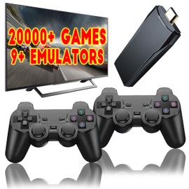 Retro Video Game Console, Plug and Play Controllers Video Game Retro Play Game Console Built in 20000+ Games, 9 Classic Emulators, 4K High Definition HDMI Output for TV