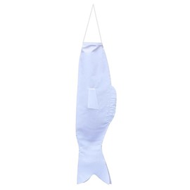 AISHITE Painted Carp Streamers, DIY, White Cloth, 59.1 inches (150 cm), 39.4 inches (100 cm), 27.6 inches (70 cm), 17.7 inches (45 cm), 9.8 inches (25 cm), Handmade Crafts, Can Draw, Pure White Plain