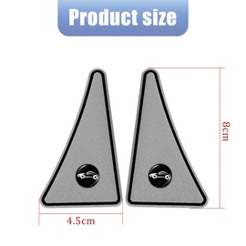 JNNJ Pack of 2 Car Door Edge Protection Stickers, Car Door Corner Bumper Sticker, Car Door Edge Protection, Car Anti-Rub Decorative Strips, Car Door Corner Anti-Scratch Cover (Grey)