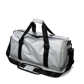 Gym Bag for Men Women Travel Bag with Shoe Compartment and Wet Compartment, Large Capacity Weekend Overnight with Shoulder Strap for Gym Travel Camping (Silver)