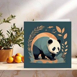 Panda Greeting Card 145 x 145mm