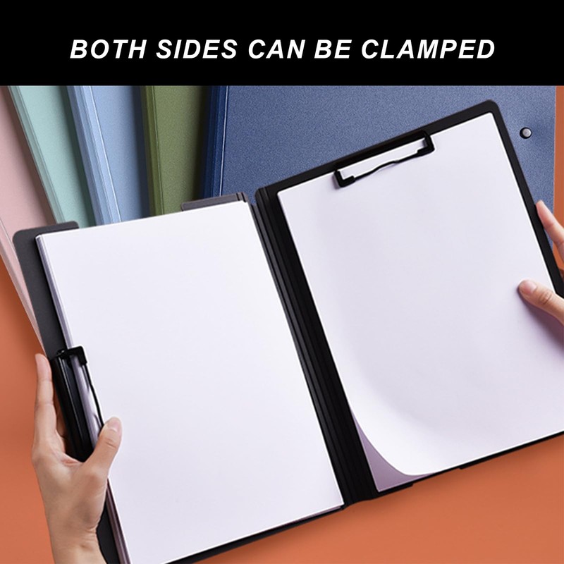 Ogetok A4 Foldable Clipboard, 360 Degree Cover Clipboard File Folder,