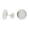 Katy Craig Premium Quality Button Earrings - Sterling Silver