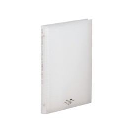 Lihit Lab N5010-1 Clear Book, Interchangeable A4, 30 Holes, 15 Pockets, Milky White