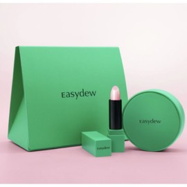 EASY DEW Mela B Toning Ampoule Cushion + Mela UV Glow Lip Set 2items [Gift Package], Cushion#$%Tinted Lip:#21 Natural-06  Lip Balm