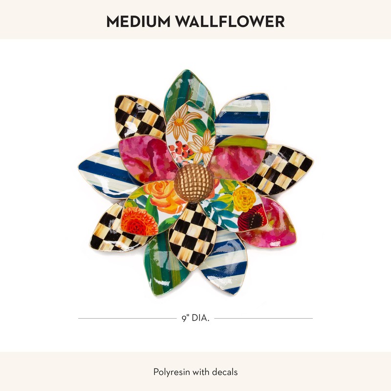 MACKENZIE-CHILDS Wallflower, Hanging Floral Wall Decor, Medium