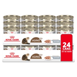 Royal Canin Royal Canin Feline Health Nutrition Aging 12+ Loaf in Sauce Canned Cat Food, 5.1 oz can (24-count)