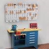 WALMANN Metal Pegboard Kit with Accessories for Wall Garage Tools