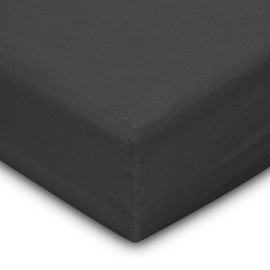 Flowen Fitted Sheet, 140 x 190 cm, Microfibre Fitted Sheet Dark Grey for Bed, Breathable, Hypoallergenic Bed Sheet, Anti-Mite, Lightweight, Soft and Wrinkle-Free, with 30 cm Deep Pocket, Machine