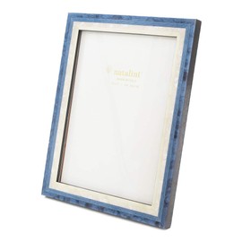 NATALINI Made in Italy Natalini Picture Frame, Handmade, Bergamo, Blue, Blue, White, Interior, Wooden, Photo Holder