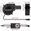 BBQ Blower Fan 12V 97mm x 33mm with 120V –