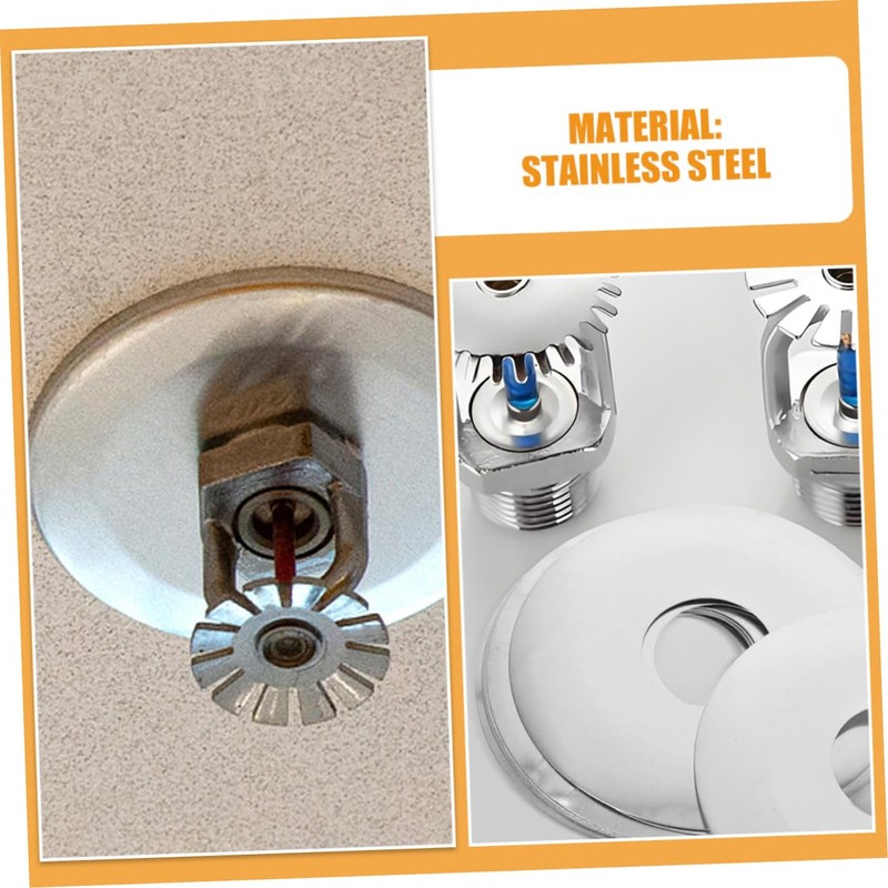 Gatuida Sprinkler Head Decorative Cover 10 Pcs Stainless Steel Wall