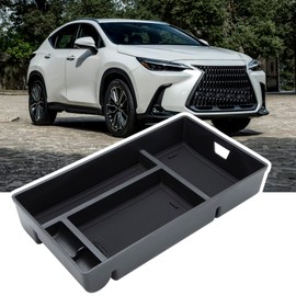 NFSpeeding Lexus NX Organizador de consola central 2024 2023 2022 Lexus NX NX 250/NX 350/NX 350h/NX 450h+ Accesorios Caja de reposabrazos, caja de almacenamiento secundaria Bandeja central Organizador