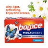Bounce Mega Dryer Sheets, Fresh Breeze, 130 Count, Mega Fabric