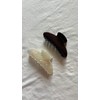 Comfort Fashionably 2Pcs Brown Peral White Hair Clip Set -