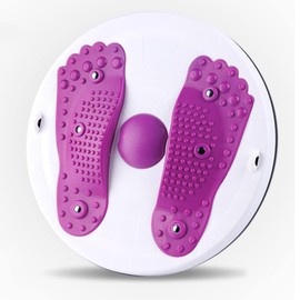 Twister Board for Exercise Waist Twisting Disc Ankle Body Aerobic Exercise Waist Twisting Machine Exercise Twist Board With Foot Massage (Purple)