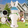 InfleasJoiy 12FT Bunny Holding Egg Easter Inflatable Decoration with Built-in
