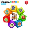 PicassoTiles 0.5” Pixel Magnetic Puzzle Cube 200 Piece Mix &