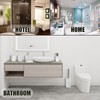 Bathroom Accessory-6Pcs White Bathroom Accessories Set Includes Soap Dispenser, Toothbrush