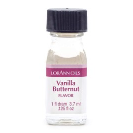 LorAnn Vanilla Butternut Super Strength Flavor, 1 dram bottle (.0125 fl oz - 3.7ml)