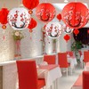 60 Pieces Chinese Japanese Paper Lantern Includes 8 Cherry Blossom