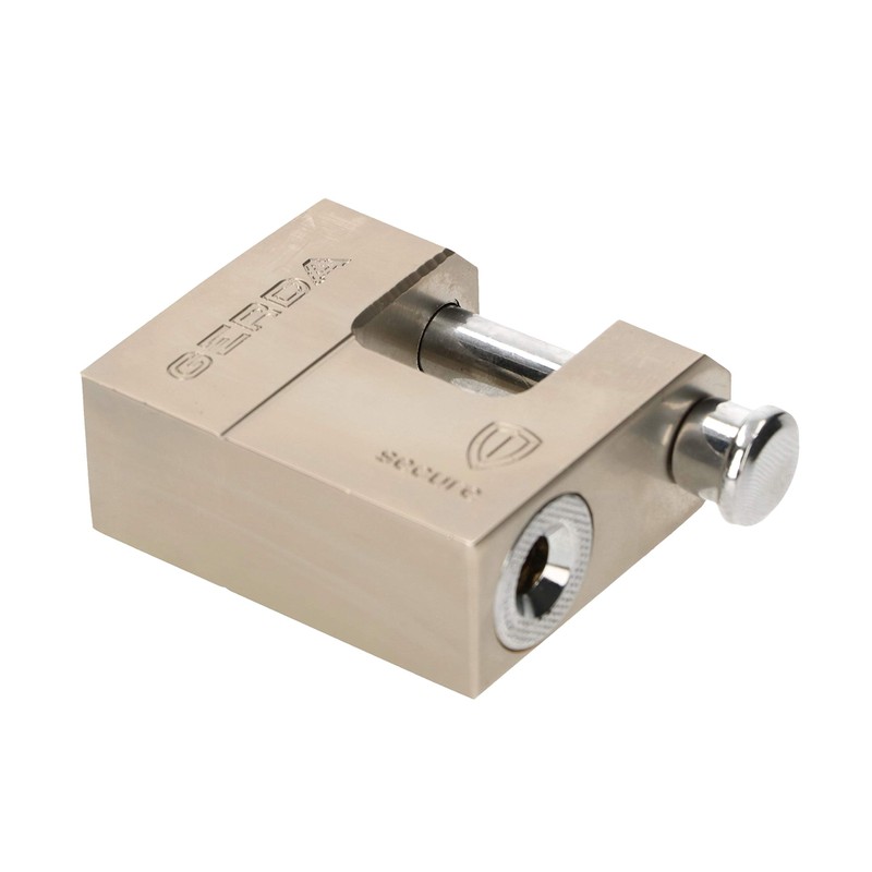 KOTARBAU 5907465941129 Brass Padlock, Black, 50 mm